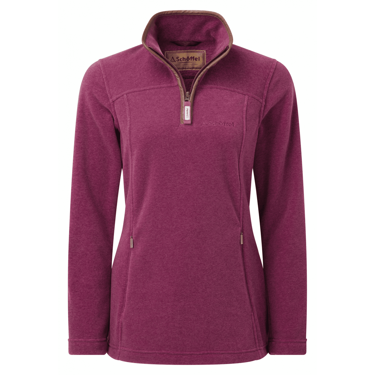 Tilton 1/4 Zip Fleece - Mulberry