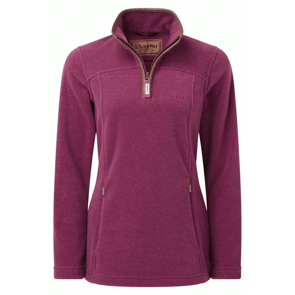 Tilton 1/4 Zip Fleece - Mulberry