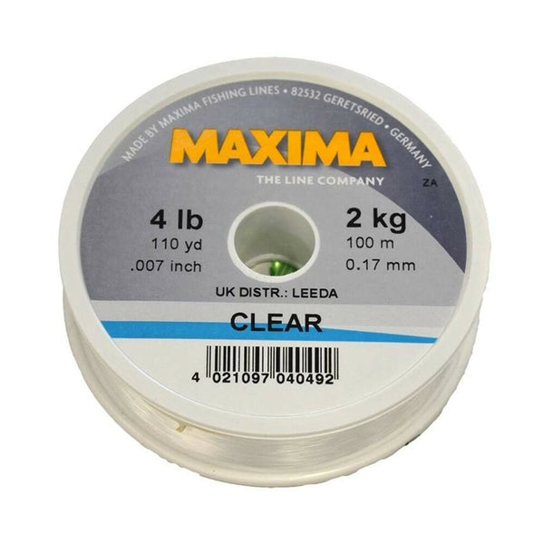 Maxima Clear Monofilament Line (100m Spools)