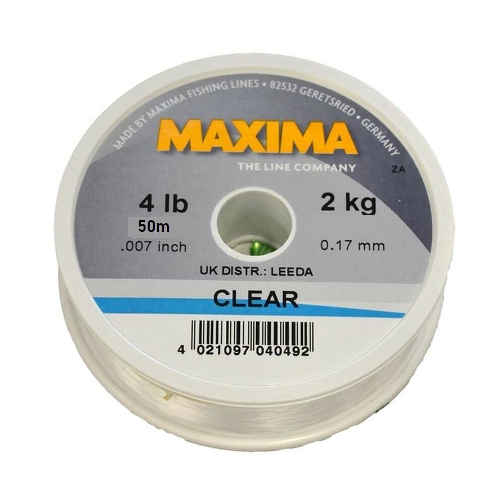 Maxima Clear Monofilament Line (50m Spools)
