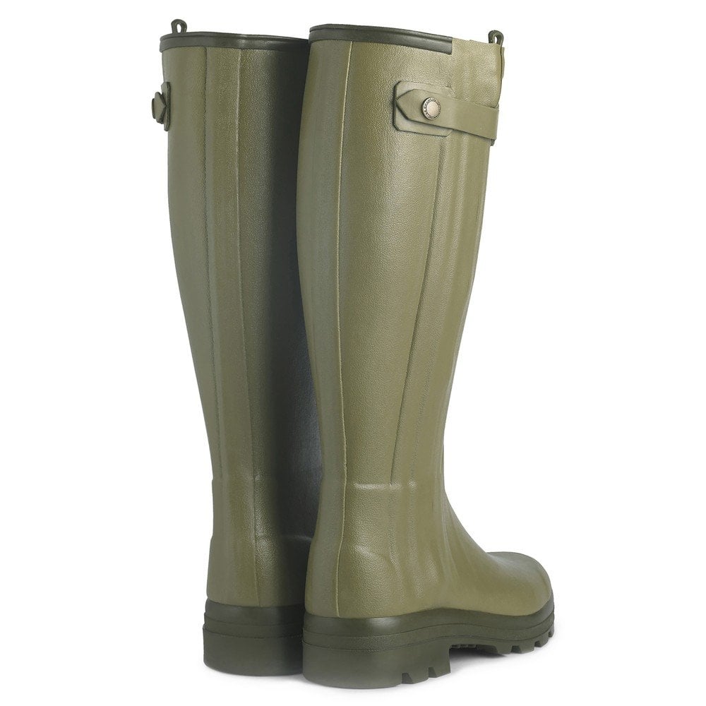 Women's Chasseur Leather Lined Wellington Boots - Vert Vierzon