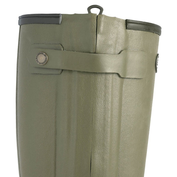 Women's Chasseur Leather Lined Wellington Boots - Vert Vierzon