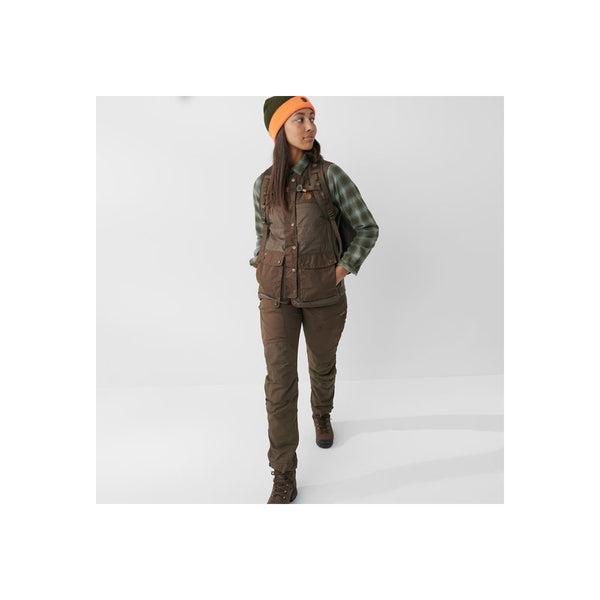 Forest Wool Padded Vest W - Dark Olive