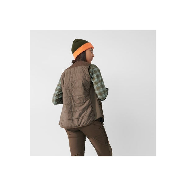 Forest Wool Padded Vest W - Dark Olive
