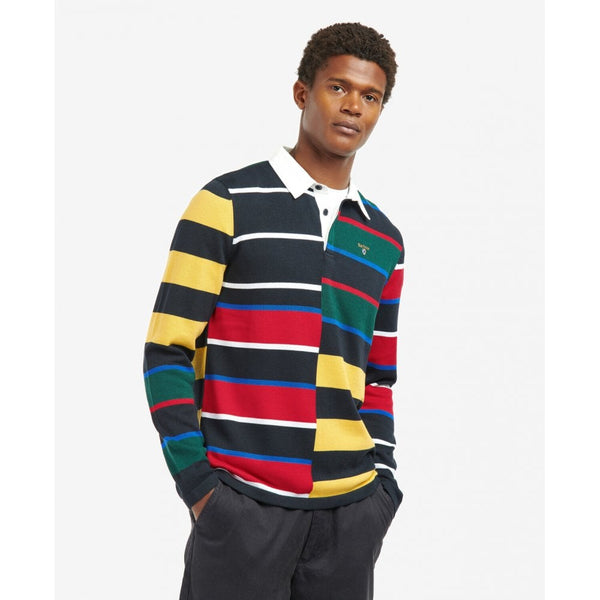 Radcliffe Knitted Rugby Top - Navy
