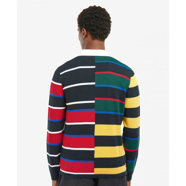Radcliffe Knitted Rugby Top - Navy