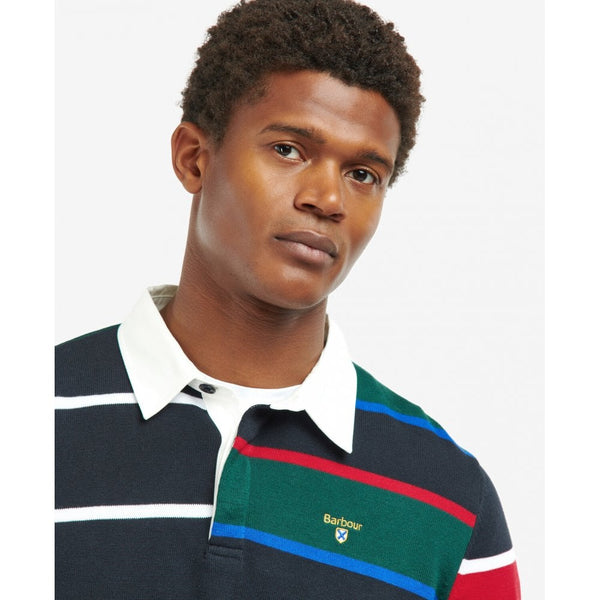 Radcliffe Knitted Rugby Top - Navy