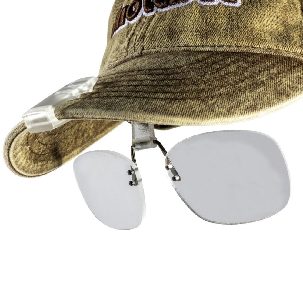 Cap Peak Clip-On Magnifiers +2.5X