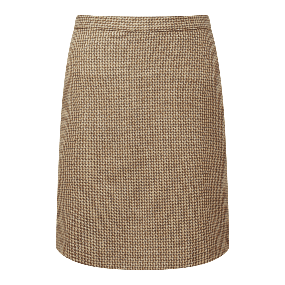 Beauly Tweed Skirt - Houndstooth Tweed