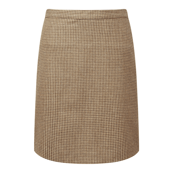 Beauly Tweed Skirt - Houndstooth Tweed