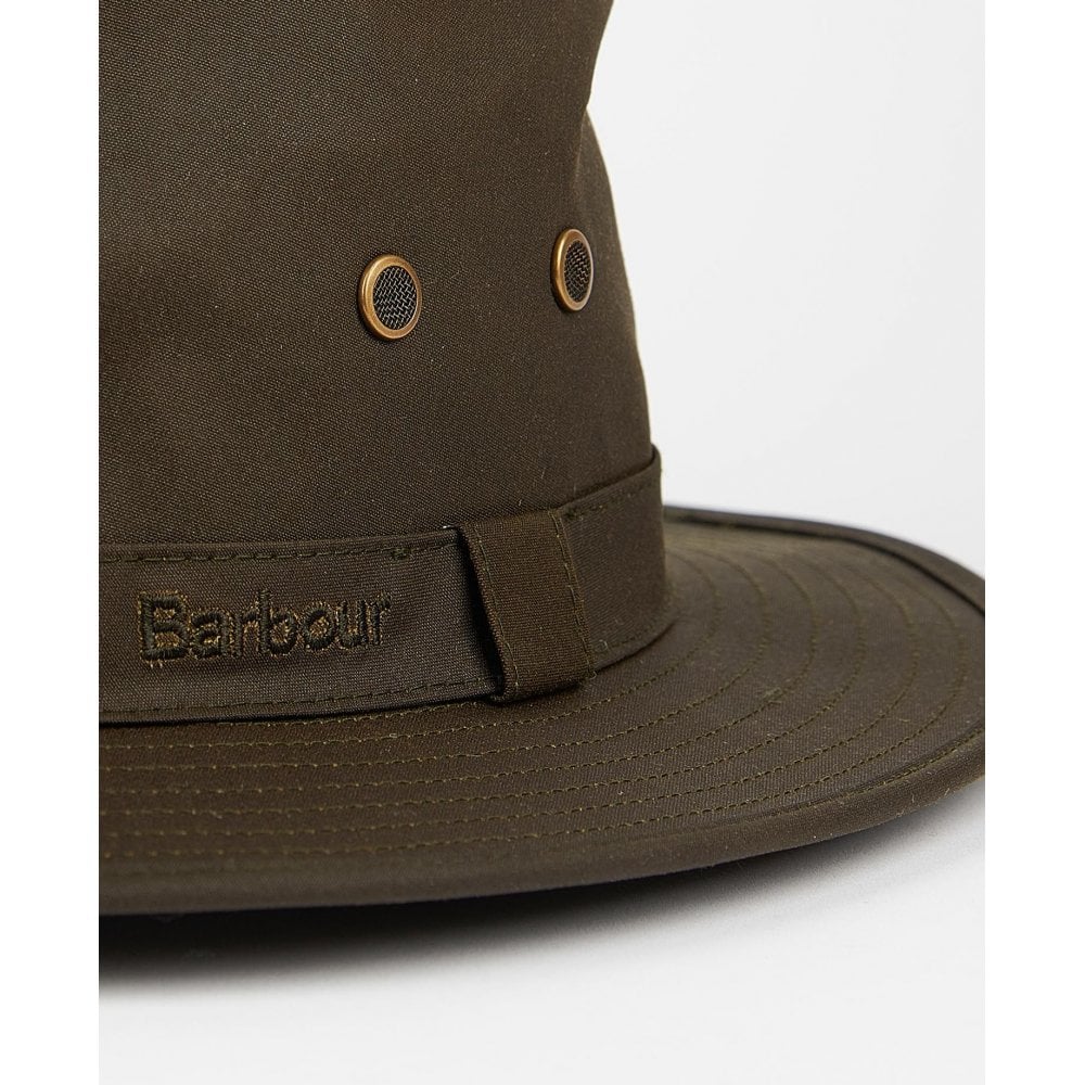 Dawson Wax Safari Hat - Olive