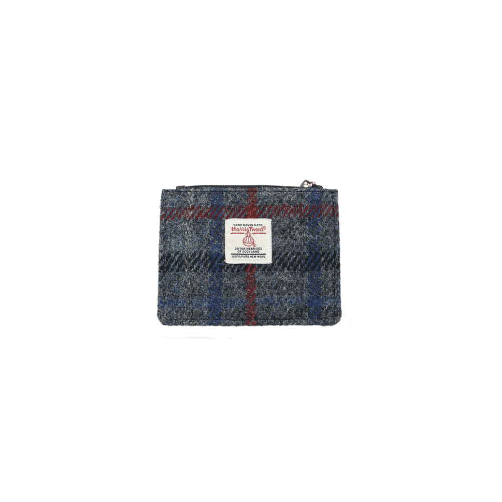 Rory Harris Tweed Coin/Card Wallet - Grey Check
