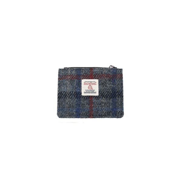 Rory Harris Tweed Coin/Card Wallet - Grey Check