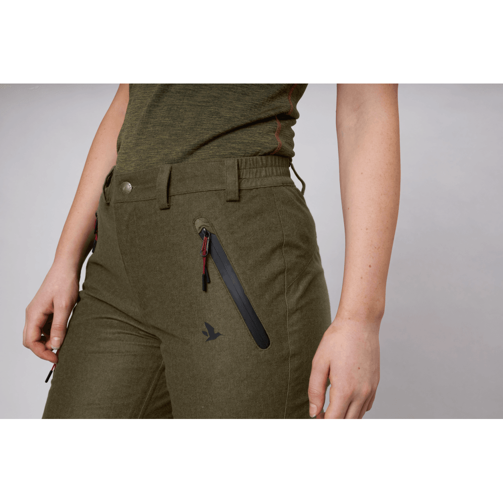 Avail Women Trousers - Pine Green Melange