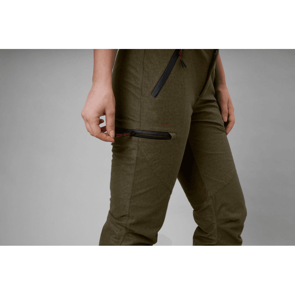 Avail Women Trousers - Pine Green Melange