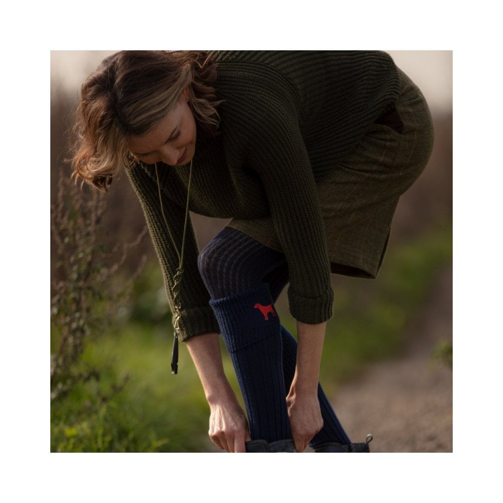 Lady Buckminster Socks -  Labrador Navy