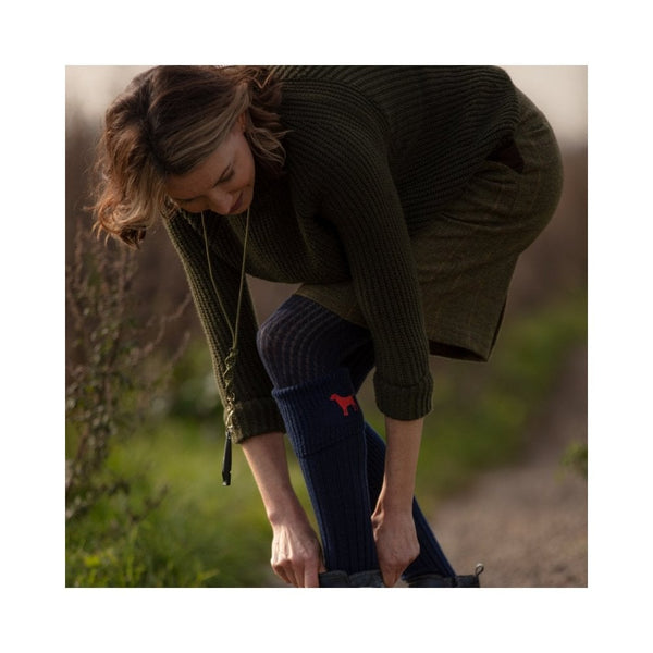 Lady Buckminster Socks -  Labrador Navy