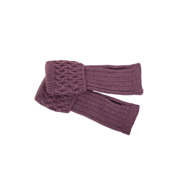 Lady Rannoch Wrist Warmers -Thistle