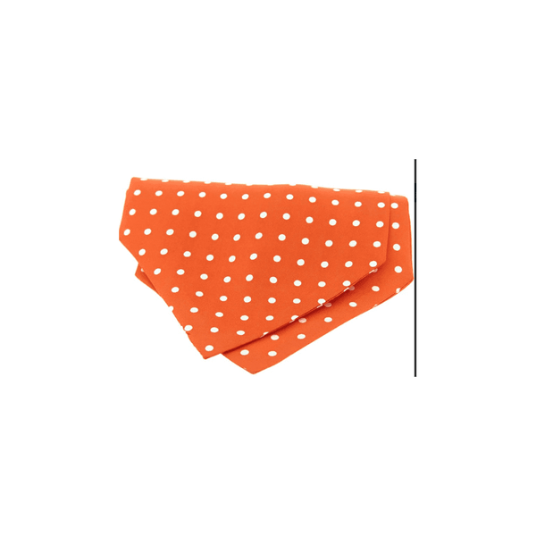 Silk Orange Polka Dot Cravat