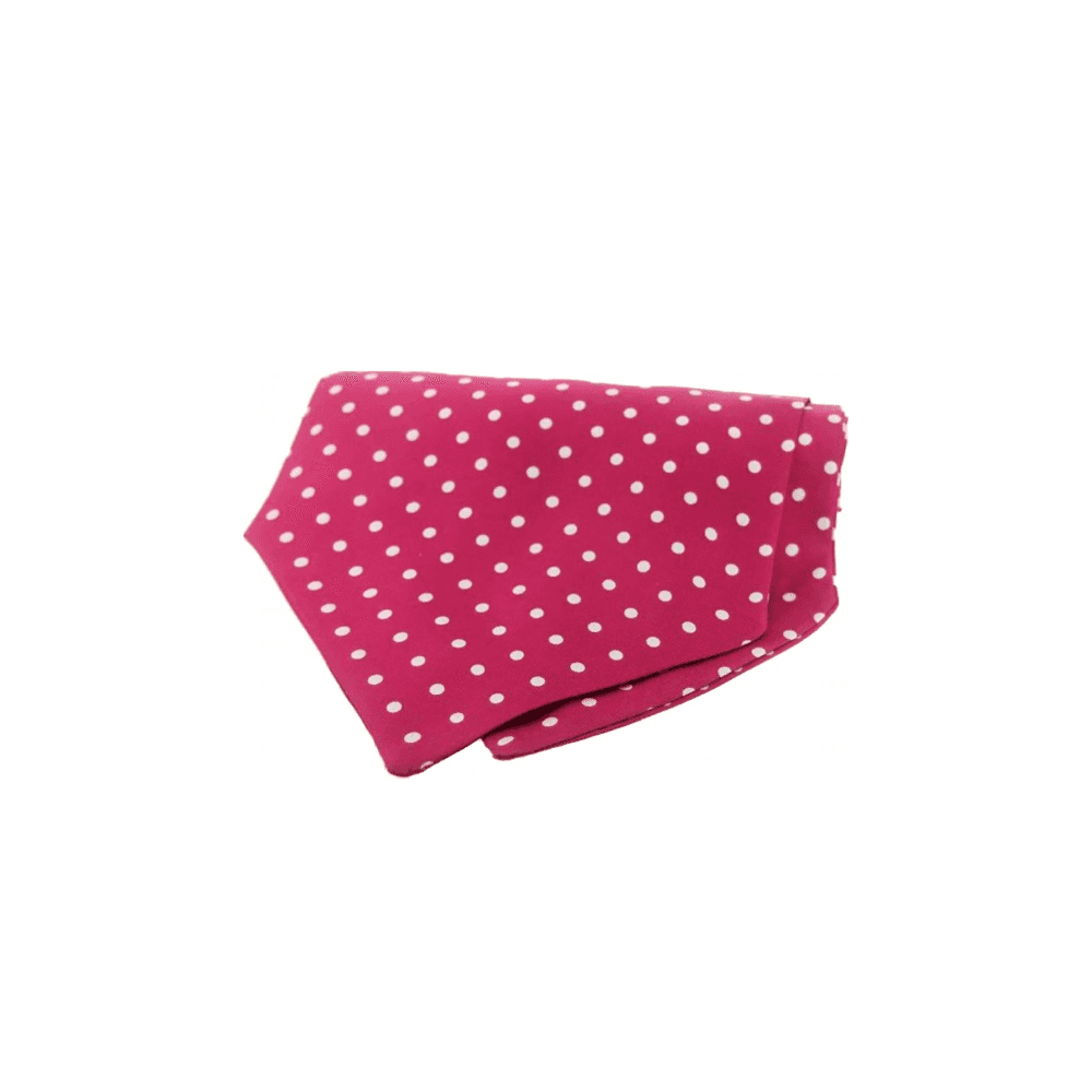 Fuschia Polka Dot Cravat