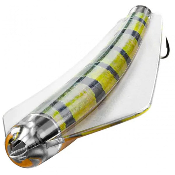 Tasmanian Devil Live Skin Lure in Peacock Bass Pattern