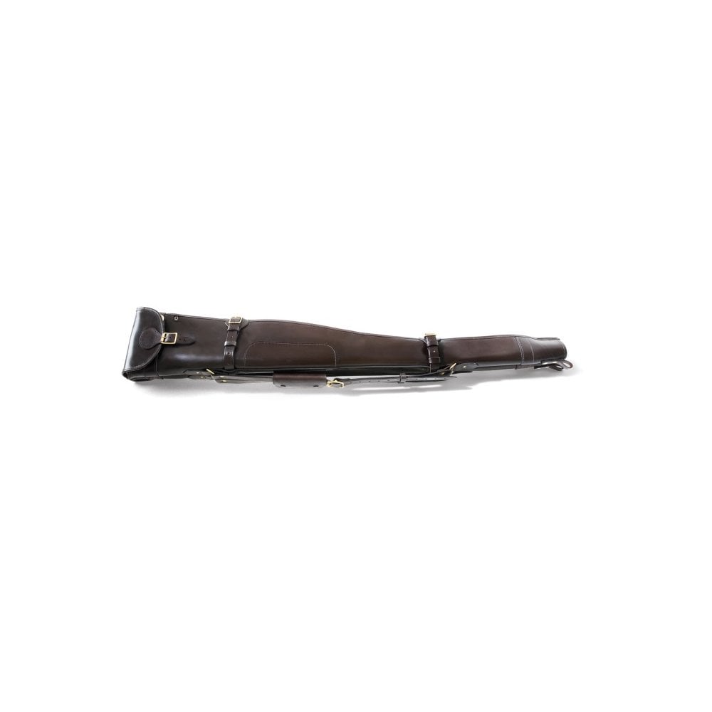 Malton Bridle Leather Double Shotgun Slip with Flap & Zip