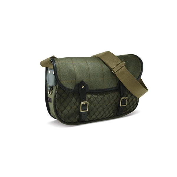 Helmsley Green Tweed Netted Carryall