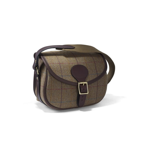Helmsley Burgundy Tweed Cartridge Bag