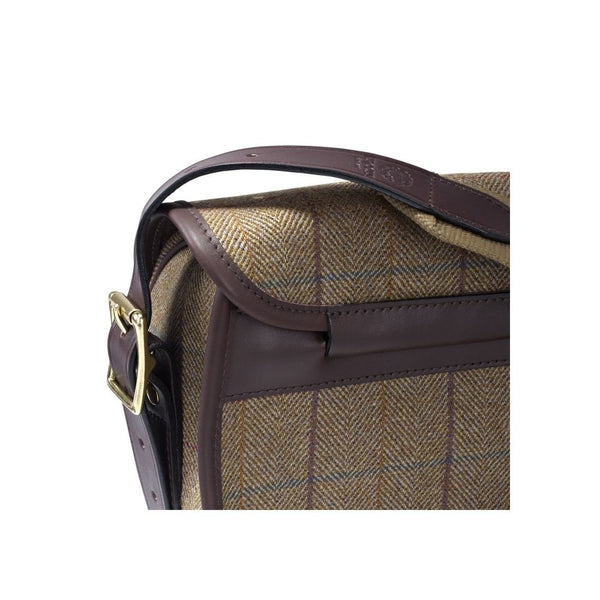 Helmsley Burgundy Tweed Cartridge Bag
