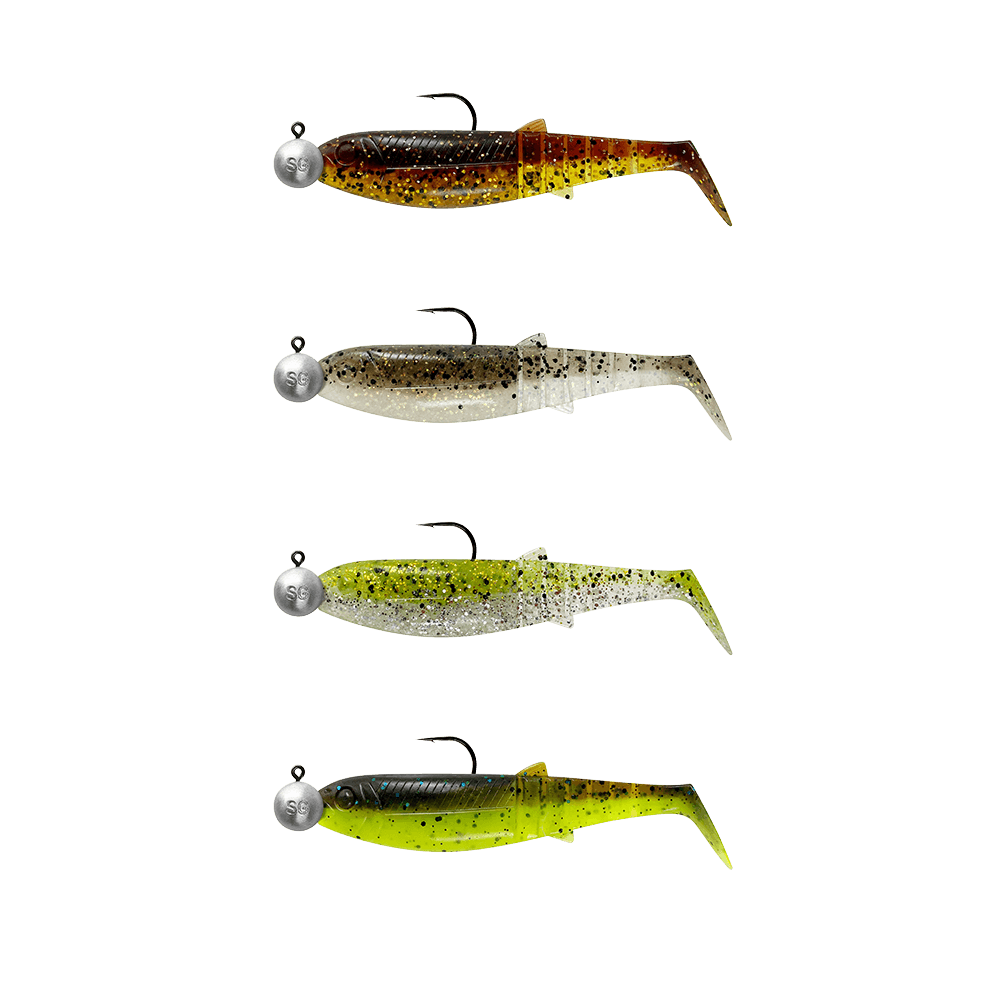 Cannibal Shad 12.5cm - 20g+12.5g - #5/0 - Clearwater Mix - 4+4pcs