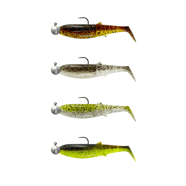 Cannibal Shad 12.5cm - 20g+12.5g - #5/0 - Clearwater Mix - 4+4pcs