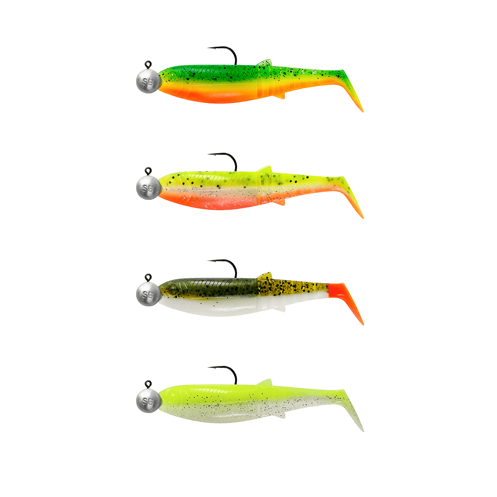 Cannibal Shad 8cm - 5g+7.5g - #2/0 - Darkwater Mix - 4+4pcs