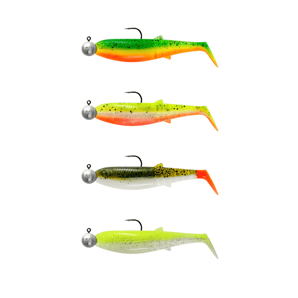 Cannibal Shad 8cm - 5g+7.5g - #2/0 - Darkwater Mix - 4+4pcs