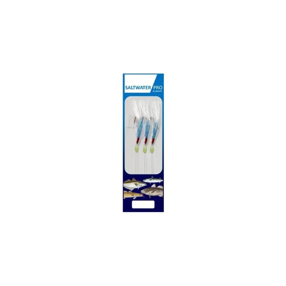 Saltwater Pro Blue Fish Skin 3 Hook Rig