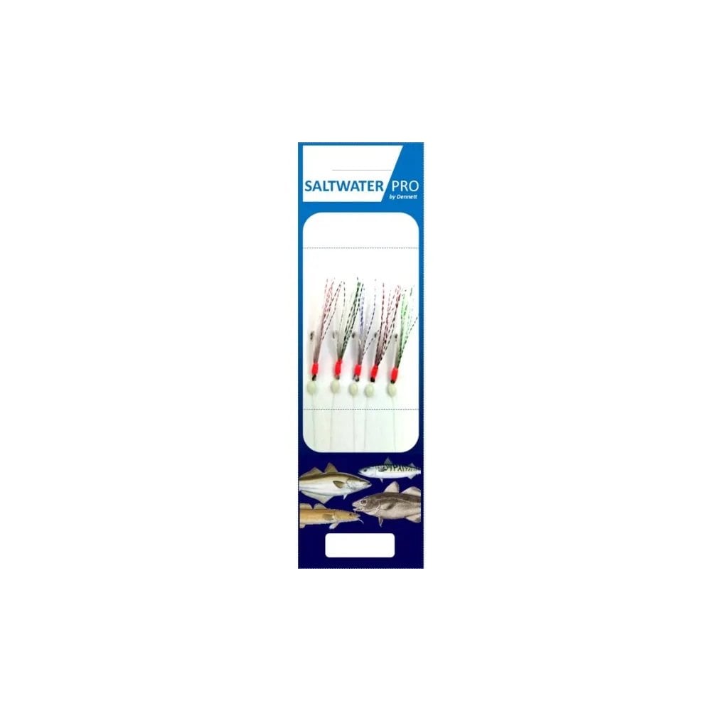 Saltwater Pro 5 Hook Sparkle Rig Multi Coloured