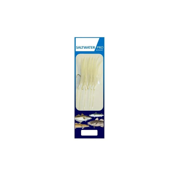 Saltwater Pro 6 Hook White Feather Rig