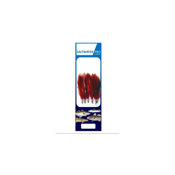 Saltwater Pro 6 Hook Red Feather Rig