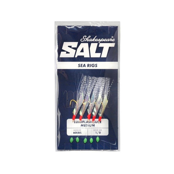 Salt Lumiflash Lure M 5 Hook Rig Size 1/0