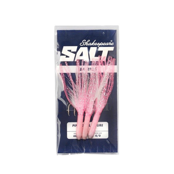 Salt Pink Goblin Lure 3 Hook Rig Size 4/0