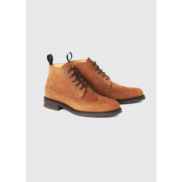 Down Goodyear Brogue Boot - Brown