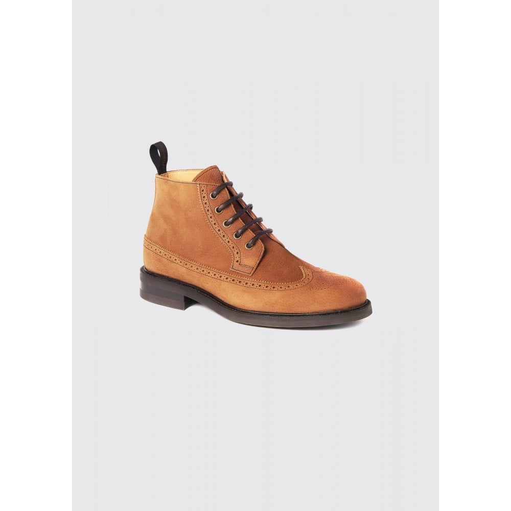 Down Goodyear Brogue Boot - Brown