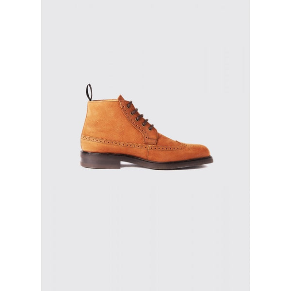 Down Goodyear Brogue Boot - Brown