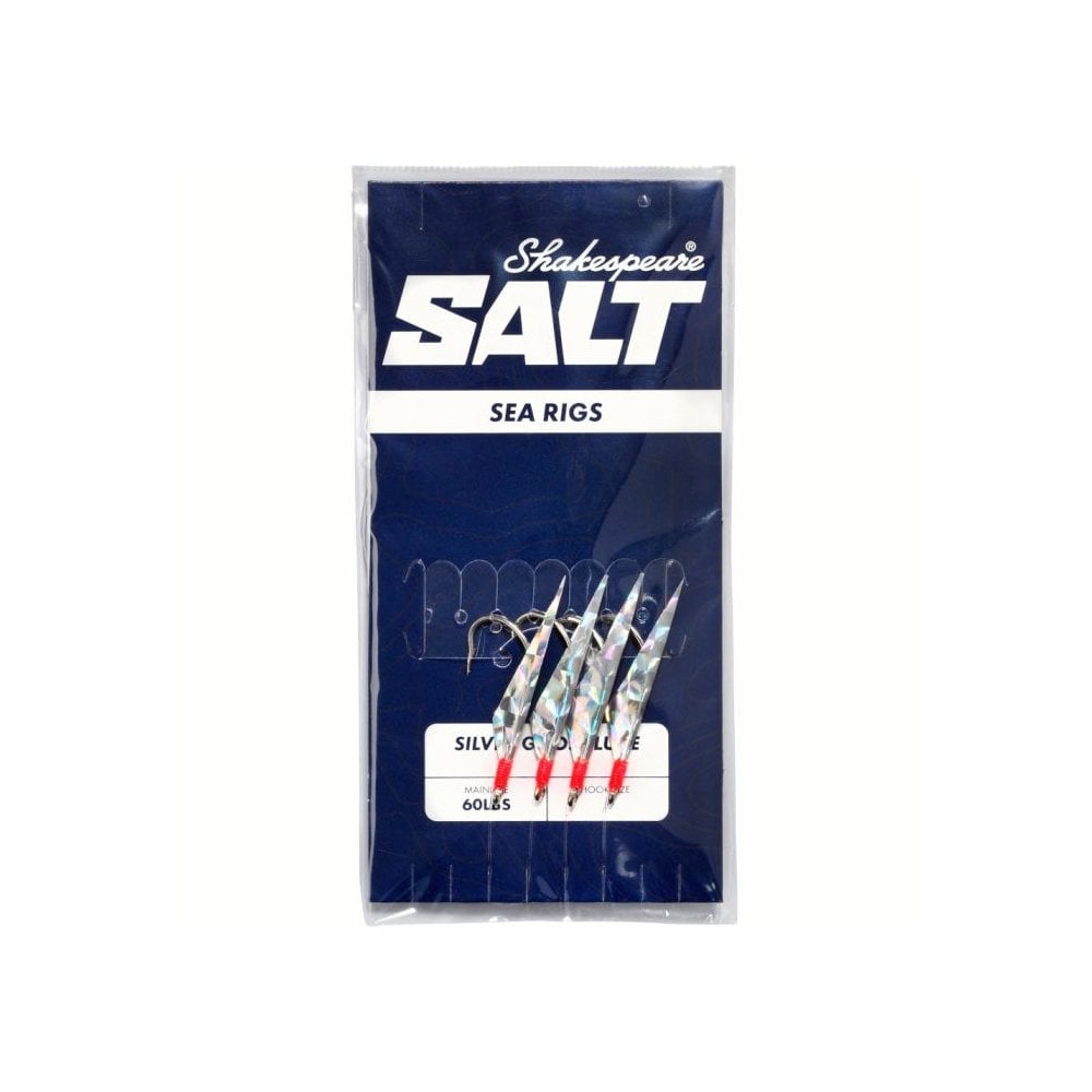 Salt Silver Ghost Lure 4 Hook Rig Size 2/0