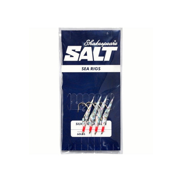 Salt Silver Ghost Lure 4 Hook Rig Size 2/0