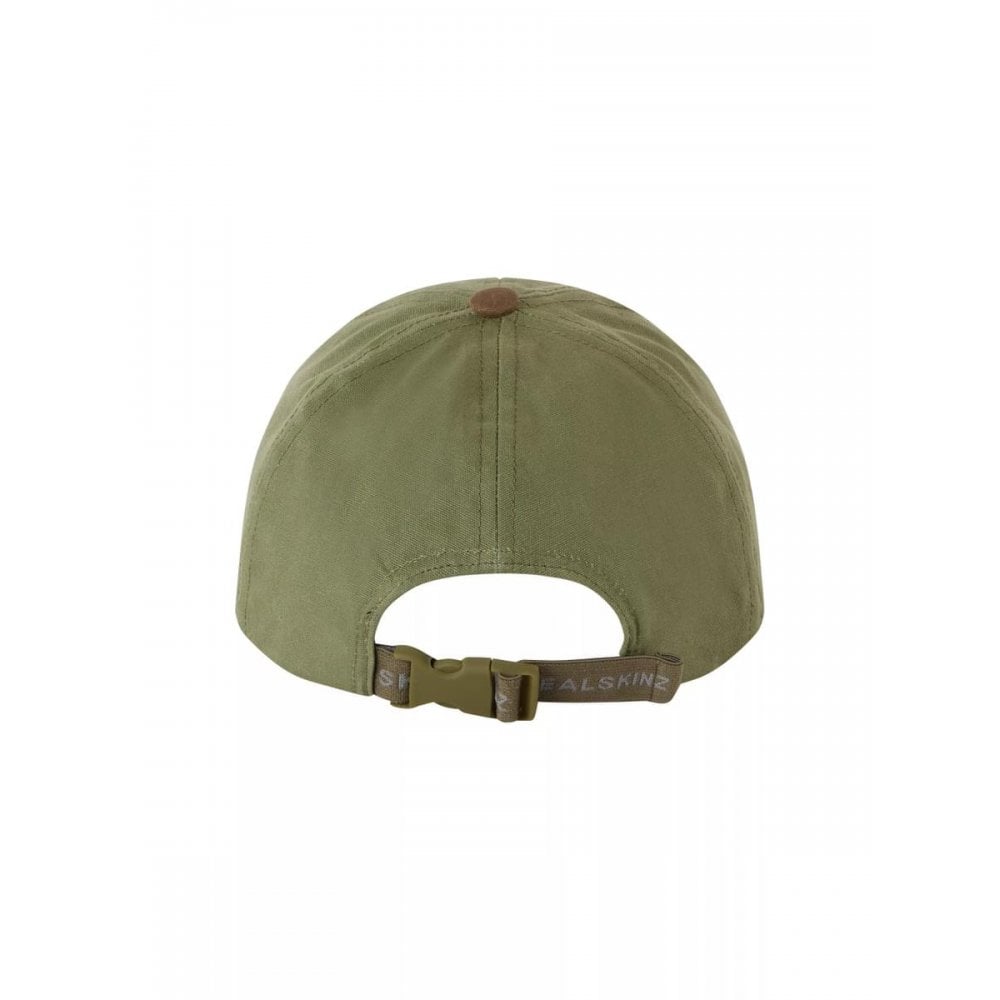 Marham- Waterproof Waxed Canvas Foldable Cap - Olive/Brown