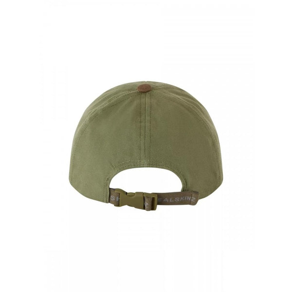 Marham- Waterproof Waxed Canvas Foldable Cap - Olive/Brown