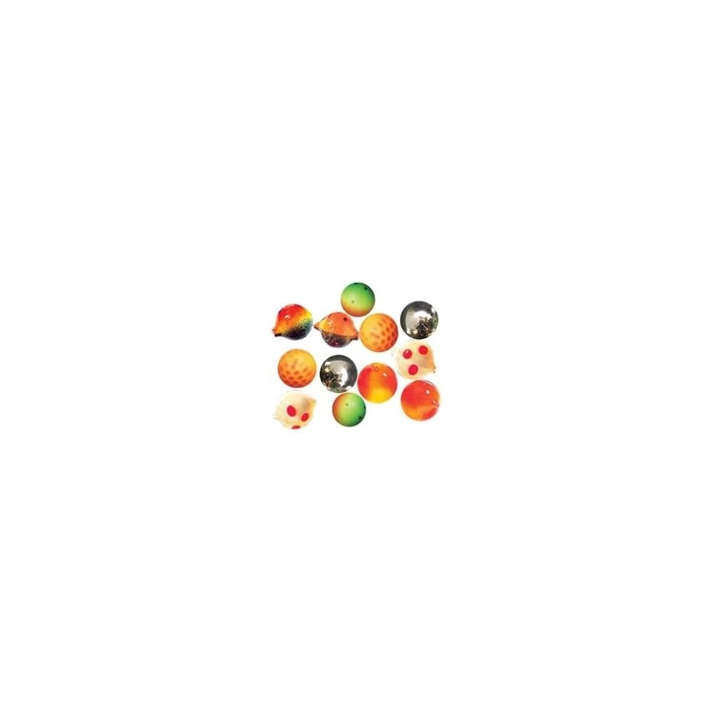 Floating Beads Assorted Colours in 12 Pack