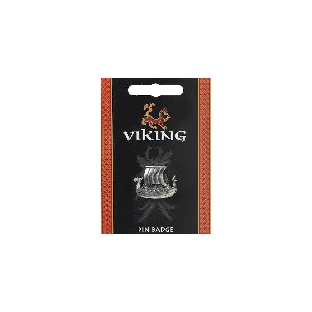 Viking Boat Pin Badge