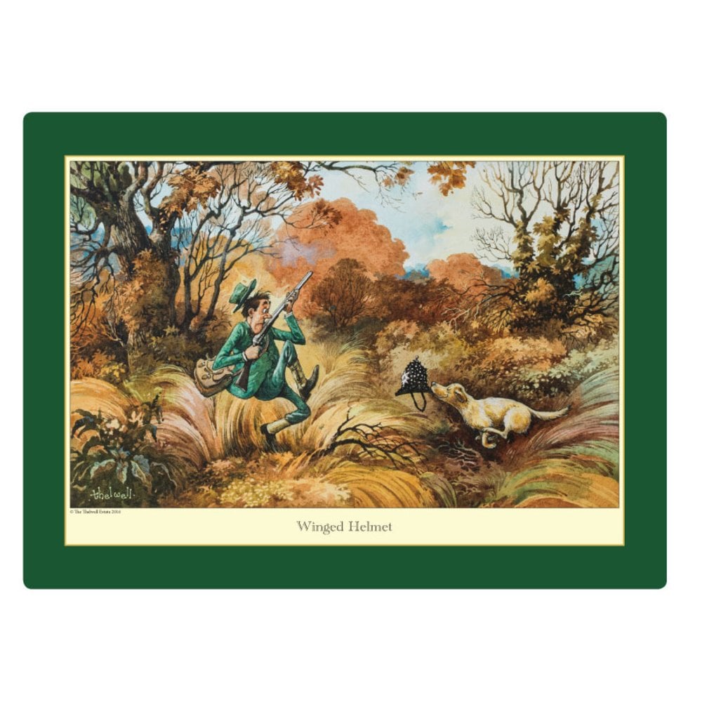 Set of 2 Shooting Serving Mats by Norman Thelwell