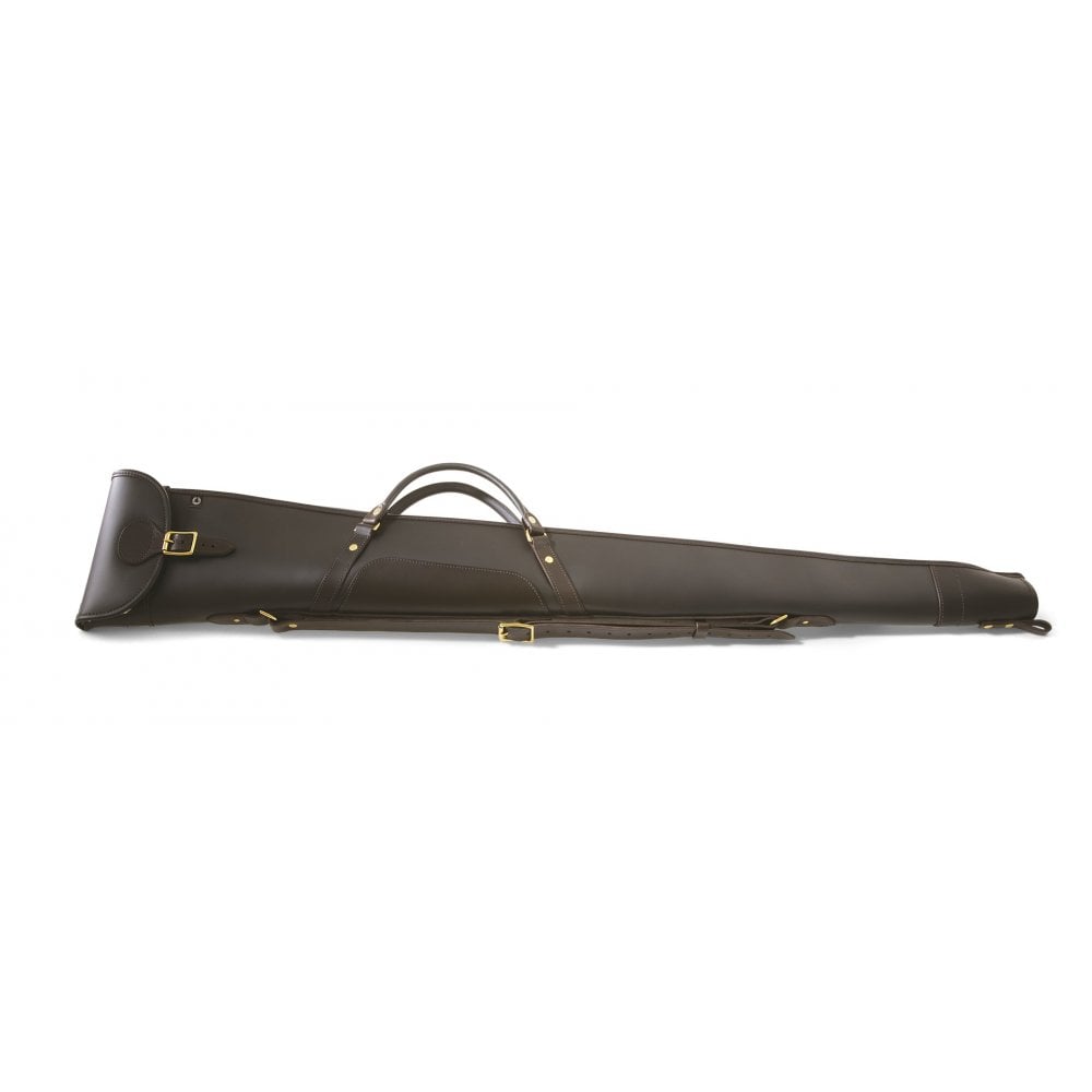 Byland Leather Shotgun Slip with Flap, Zip & Carry Handles
